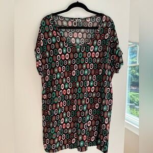 Missoni Green and Pink Patterned tshirt dress/blouse